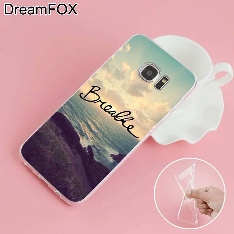 DREAMFOX L235 Sea Ocean Soft TPU Silicone Cover For Samsung Galaxy S5 S6 S7 S8 S9 S10 S11 5G S11E S10E Lite Edge Plus Case |