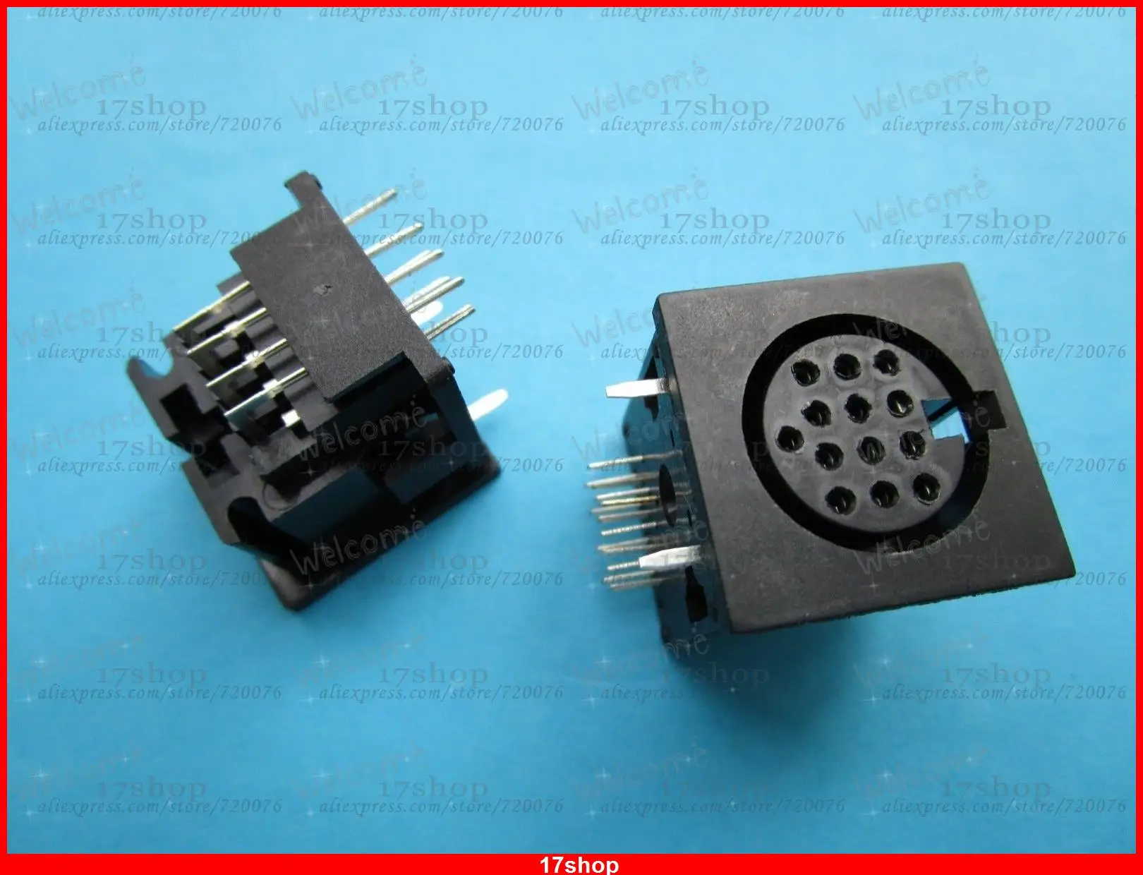 40 шт. DIN Jack 13 pin круговой разъем для крепления печатной платы|connector circular|connector
