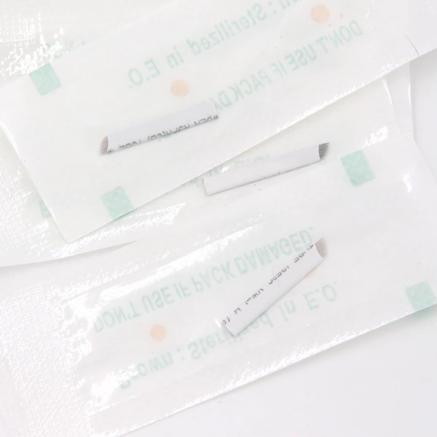 500 шт. иглы для микроблейдинга бровей|needle microblading|eyebrow needleneedle 12 |