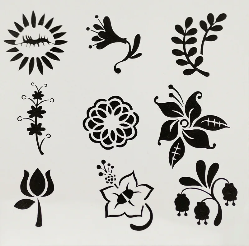 

13*13 Flowers pvc Layering Stencils for Diy scrapbook coloring,painting stencil,home decor diy etc. Product image