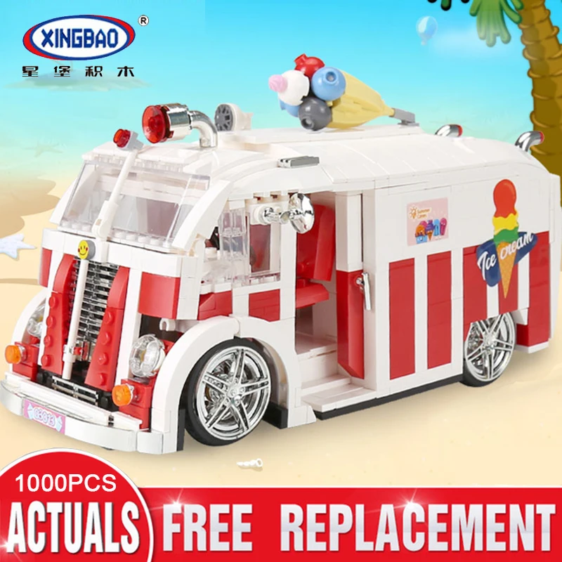 XINGBAO 08004 Compatib LegoSet Creator машина для мороженого строительные блоки кирпичи детские