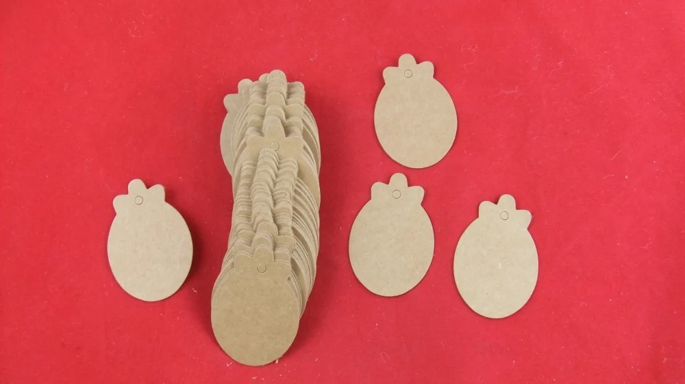 Оптовая продажа Бесплатная доставка крафт-бумага Клубничная бирка