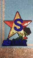 dd sequins with letters and flowers 1316 cm cloth patches can be sewn by hand or ironed to clothes shoes bags and