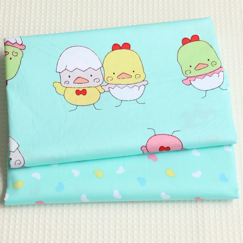 Прекрасный мультфильм чик дизайн 6 Шт./лот саржевого хлопчатобумажной ткани 40 см