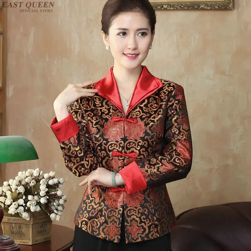 Cheongsam Топ традиционная китайская блузка рубашка Топы для женщин воротник стойка