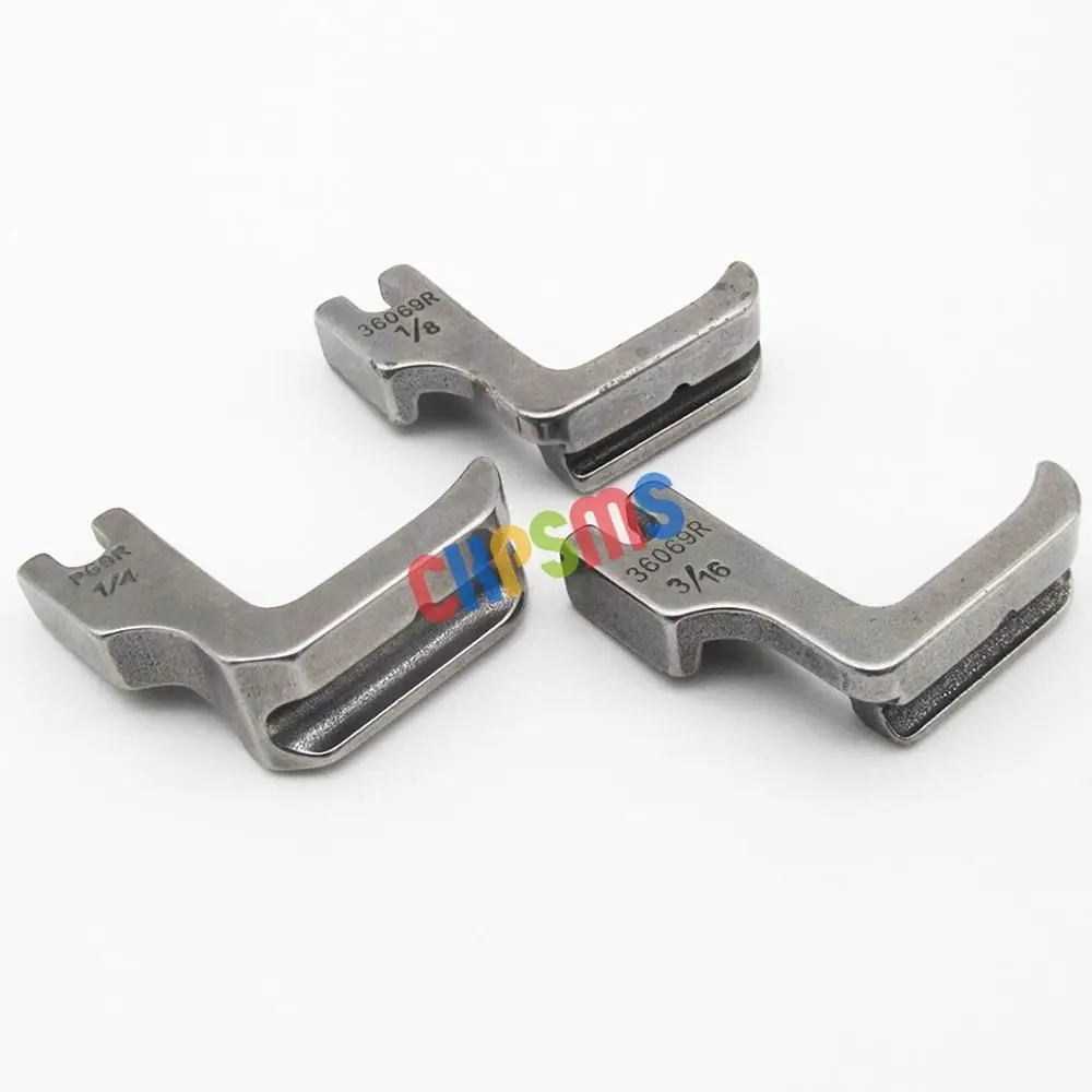 

#P69R 1/8+3/16+1/4 High Shank Solid Welt Right Piping Feet FIT FOR SINGER 20U 31-15 44 95 96 120U