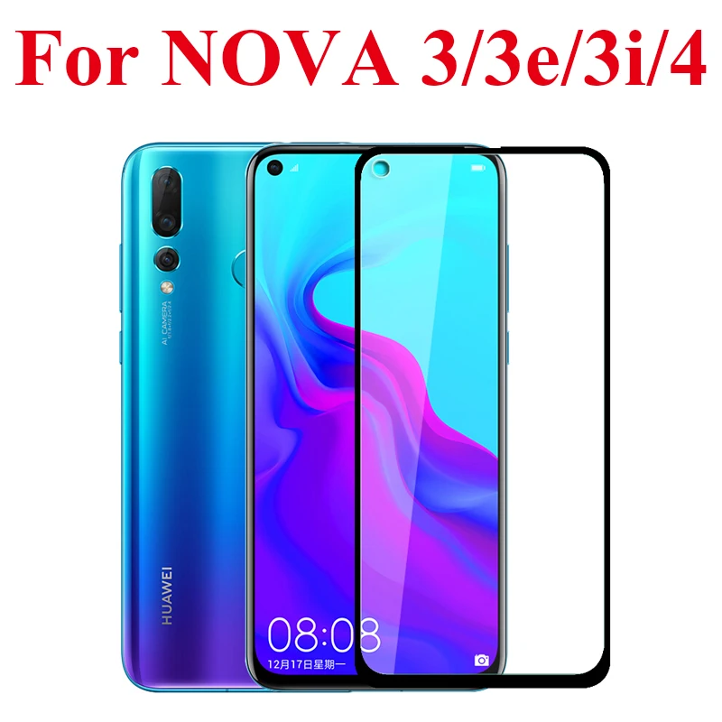 Tempered glass for huawei nova 4 3 3i 3e screen protector cover nvoa i e nova3 nova4 protective film protect | Мобильные телефоны и