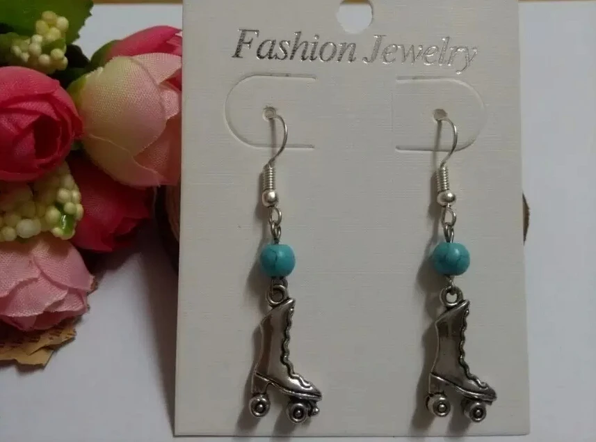 Модные ювелирные изделия 20 пар винтажные роликовые коньки каменные бусины