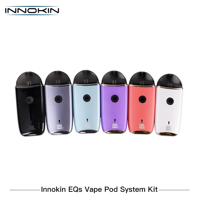 Оригинал Innokin EQs Pod Комплект 800 мАч большой емкости испаритель с 2 мл pod заправка