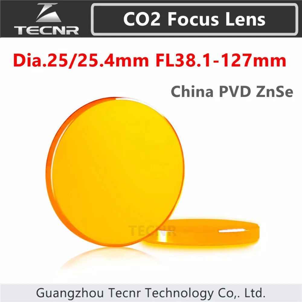 127mm para a Máquina de Corte a Laser China Znse Laser Lente Foco Diâmetro 25.4mm Fl50.8 76.2 101.6 Co2
