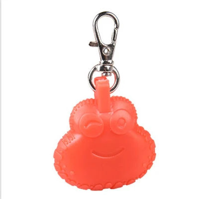 frog red Светодиодная светящаяся Подвеска для собак, кошек, домашних животных, безопасная Ночная ходьба, ID светильник, ошейник для собак из мультфильма, аксессуары, мигающие брелки, товары для домашних собак - Цвет: frog red
