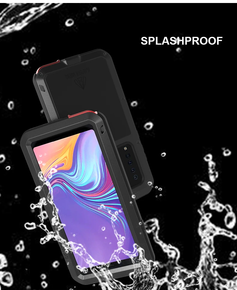 Противоударный сверхпрочный металлический армированный чехол для Samsung Galaxy A9 2018
