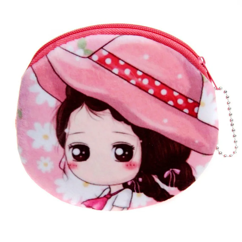 Овальные Мультяшные красивые детские сумки для монет на молнии девочек женские