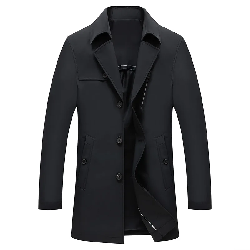 2019 New style coat Men's fashion jackets trench mens Business windbreaker Top Quality Classic Male Overcoat men size M-4XL | Мужская