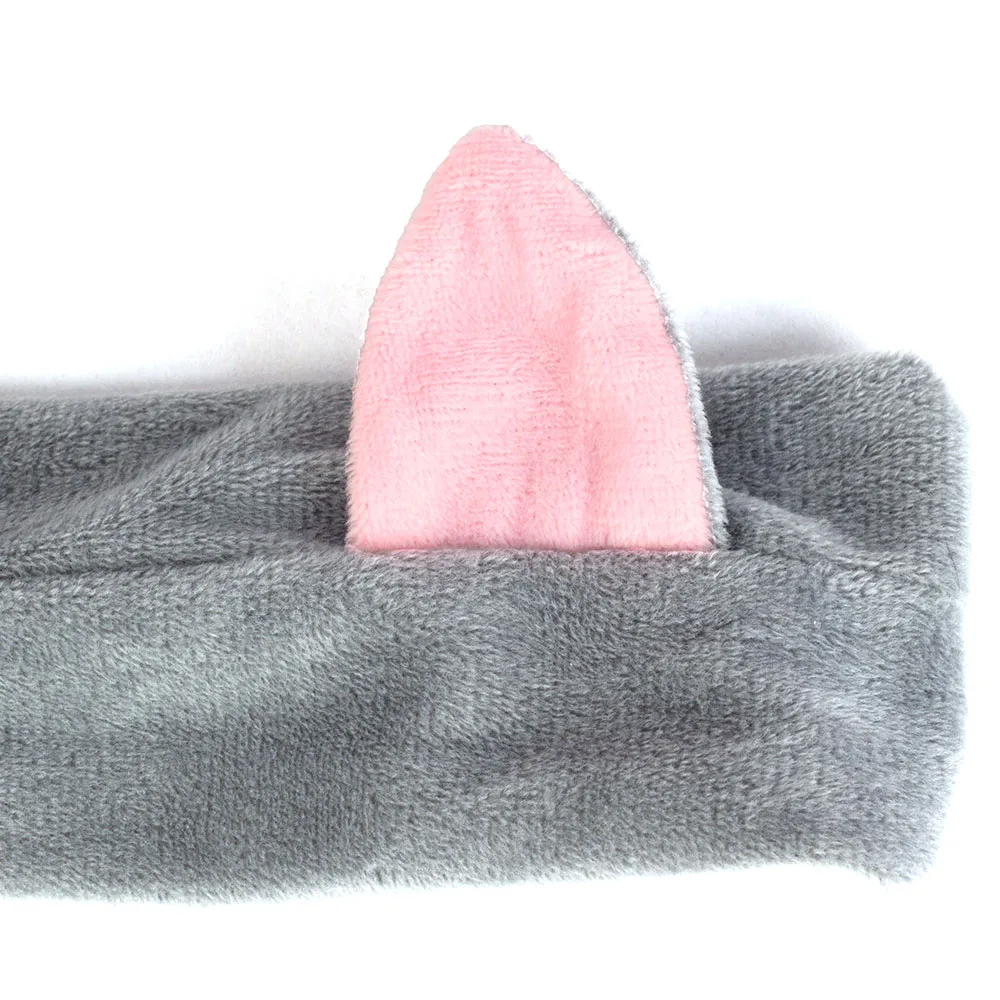 

Female Coral Fleece Soft Cat Ears Hairband Wash Face Headband Women Girls Hair Holder Turban Hair Accessories Elastic Bands