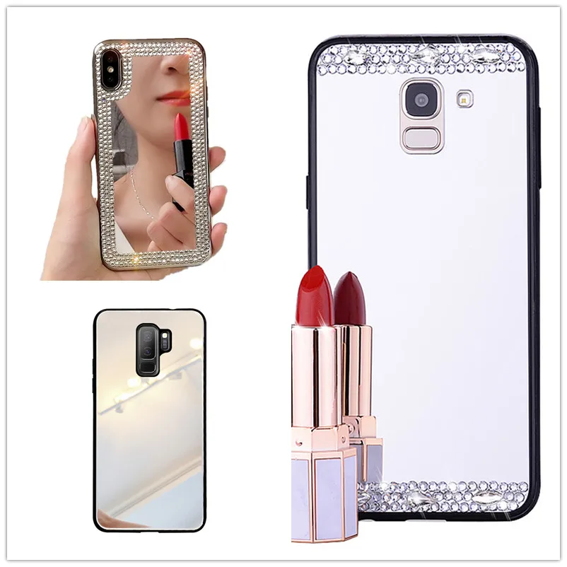 3D зеркальный чехол для Samsung Galaxy A70 A50 A30 A10 M10 телефона J6 J4 PLUS A8 A6 J2 J8 A7 2018 акриловая