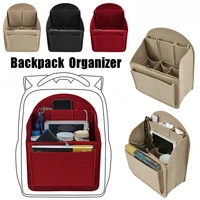 backpack insert storage bags travel felt organizer insert make up bag with multi pockets school bag liner bag large capacity