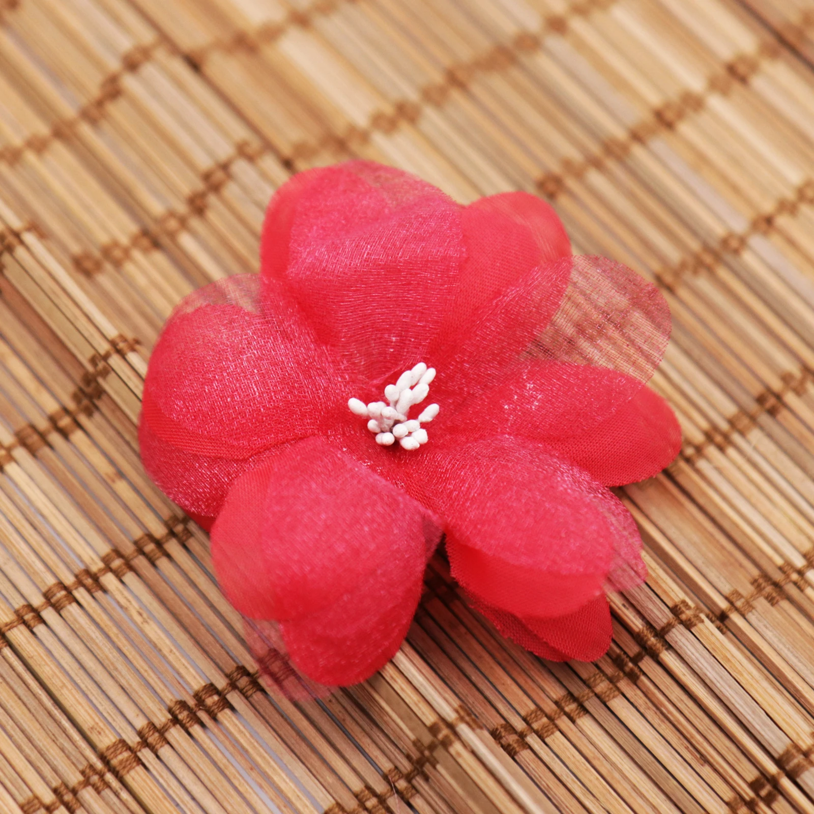 10PCS/lot Chiffon Plum Blossom Artificial Flowers Head Wedding Decoration Fake Flower DIY Wreath Gift Box Scrapbooking Craft | Дом и сад
