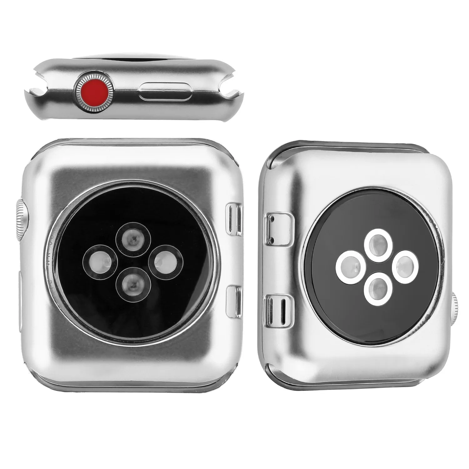KLFS серии 1/3 Мягкий силиконовый чехол для Apple Watch 38 мм 42 модный покрытый ТПУ