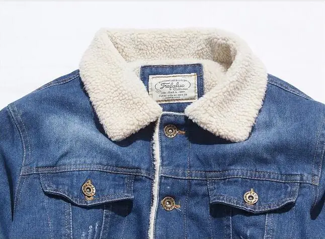Leappls 2018 winter jacket men/women/Couple Thick wool liner mens denim Outerwear tops jaqueta masculina Coats brand clothing | Мужская