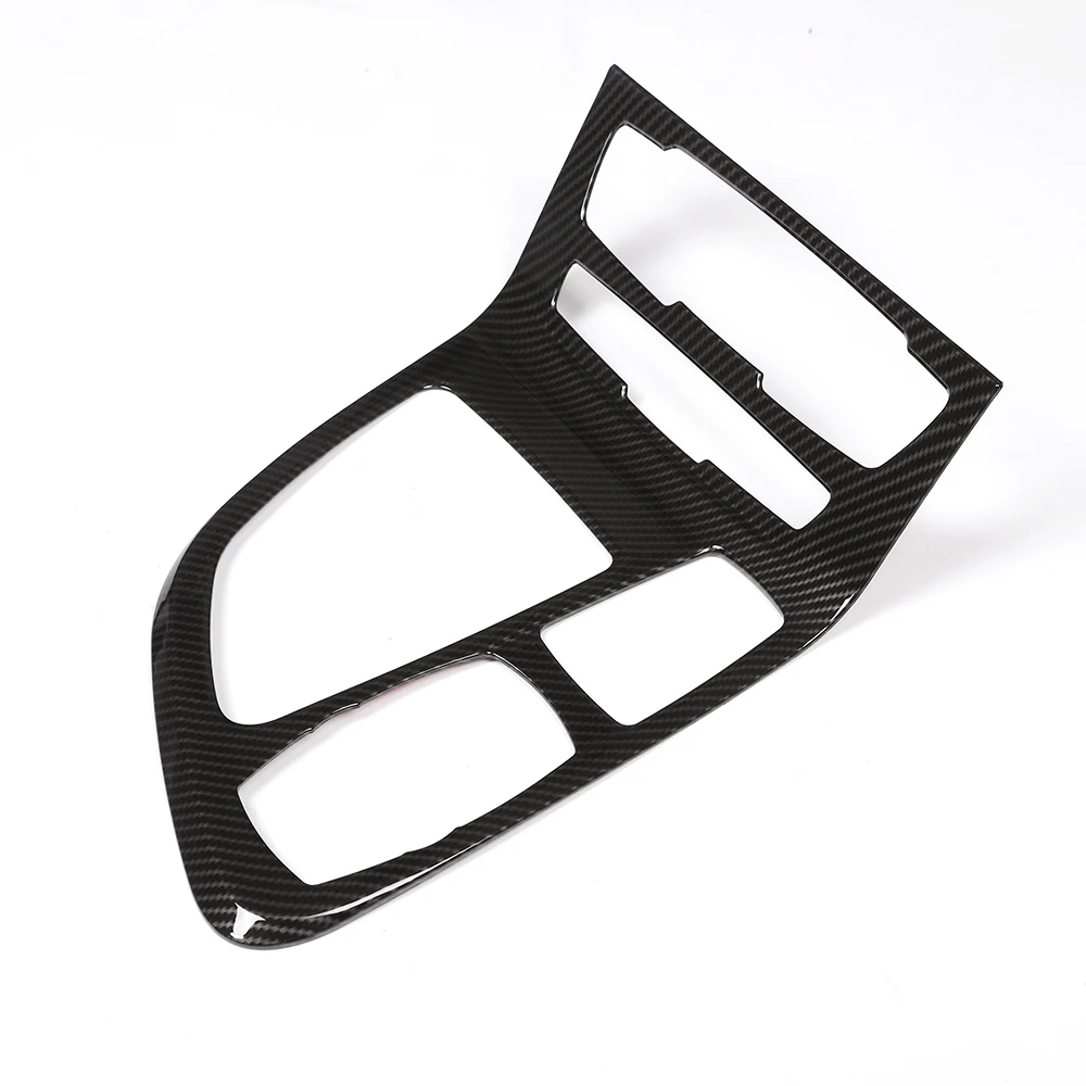

For BMW 218i Gran Tourer F45 F46 2015-2018 Car Accessories Carbon Fiber ABS Chrome Center Console Gear Shift Frame Cover Trim