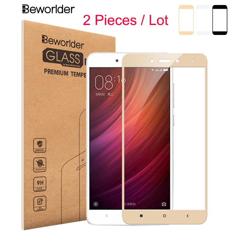 Beworld 2 шт закаленное стекло для Xiaomi Redmi 4X Note Snapdragon 625 глобальная версия Защита