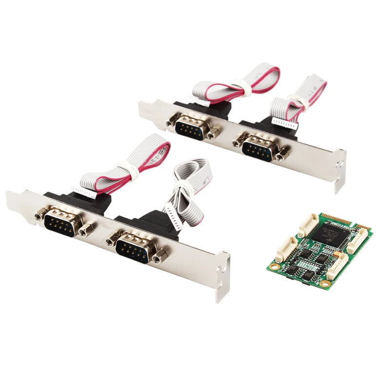 Высокоскоростной мини PCI-Express поворот 4 порта s RS422 RS485 промышленный
