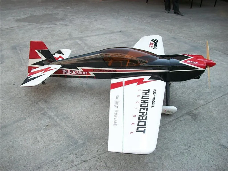 Новый пробкового дерева 74.8 &quotБольшой sbach 342 30cc 3D Летающий газа RC модель самолета