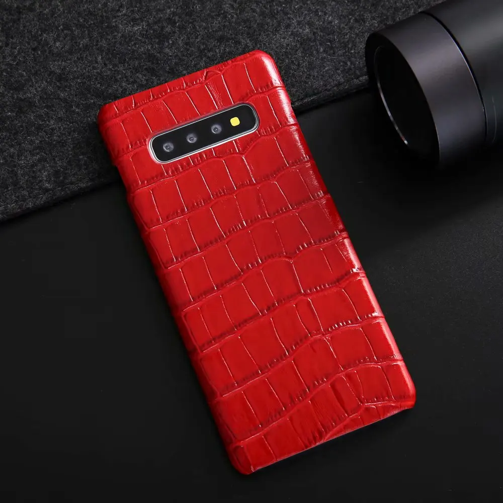 RedKoi Phone Genuine Case for Samsung S20 Plus Ultra S10 5G Brand Crocodile Pattern Leather Back Cover | Мобильные телефоны и