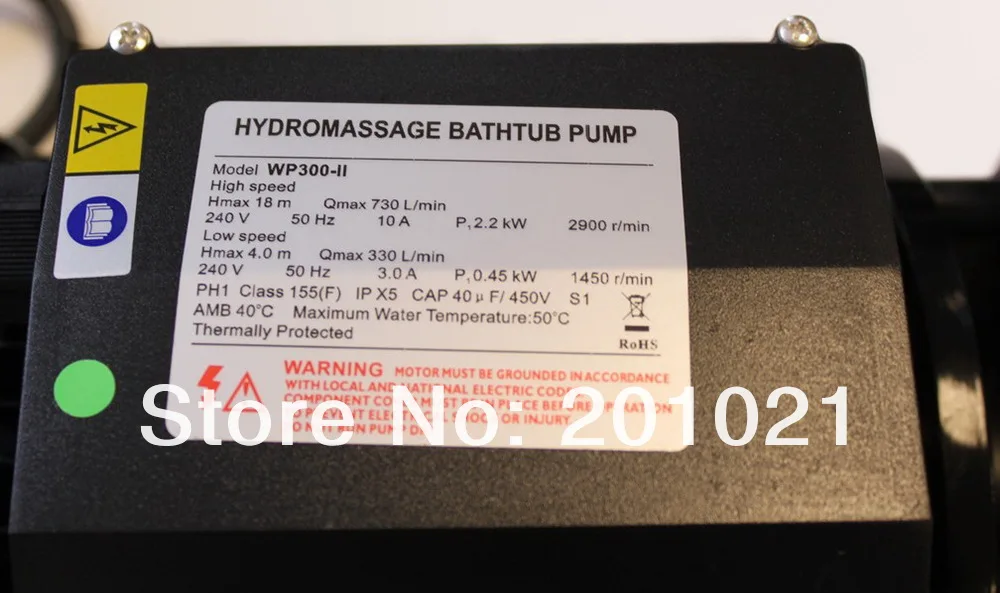 Джакузи LX WP300-II 2-vaxlad PUMP bubbelpool spa 3 л. С. Водяной Ватт подходящий для спа из Израиля