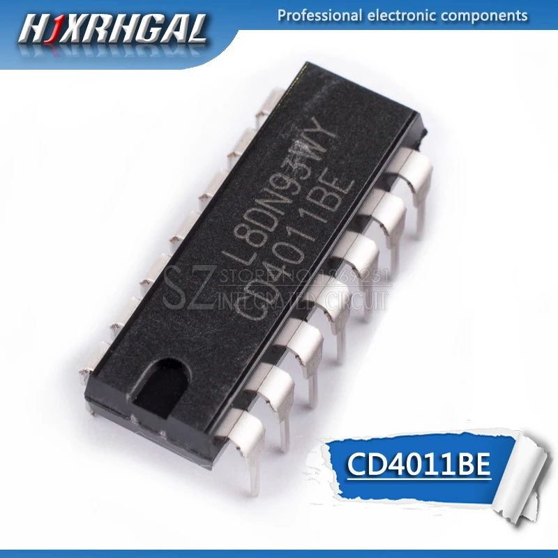 10 шт. CD4011BE DIP14 CD4011 DIP 4011|Интегральные схемы| |