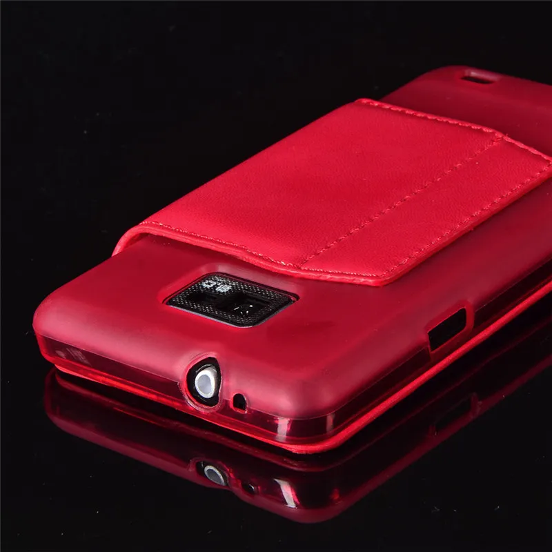 Для Samsung Galaxy S2 SII i9100 Роскошный чехол кошелек из искусственной кожи с откидной