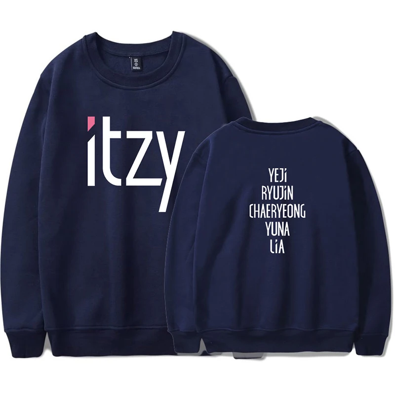 Новая Мода Kpop Itzy толстовки с принтами Для мужчин женщин монолитным Толстовка