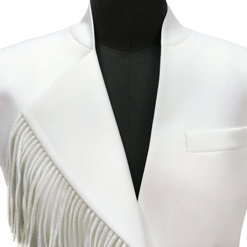 Новинка осени модный тонкий маленький пиджак с кисточками|small suit jacket|blazer femininosmall |
