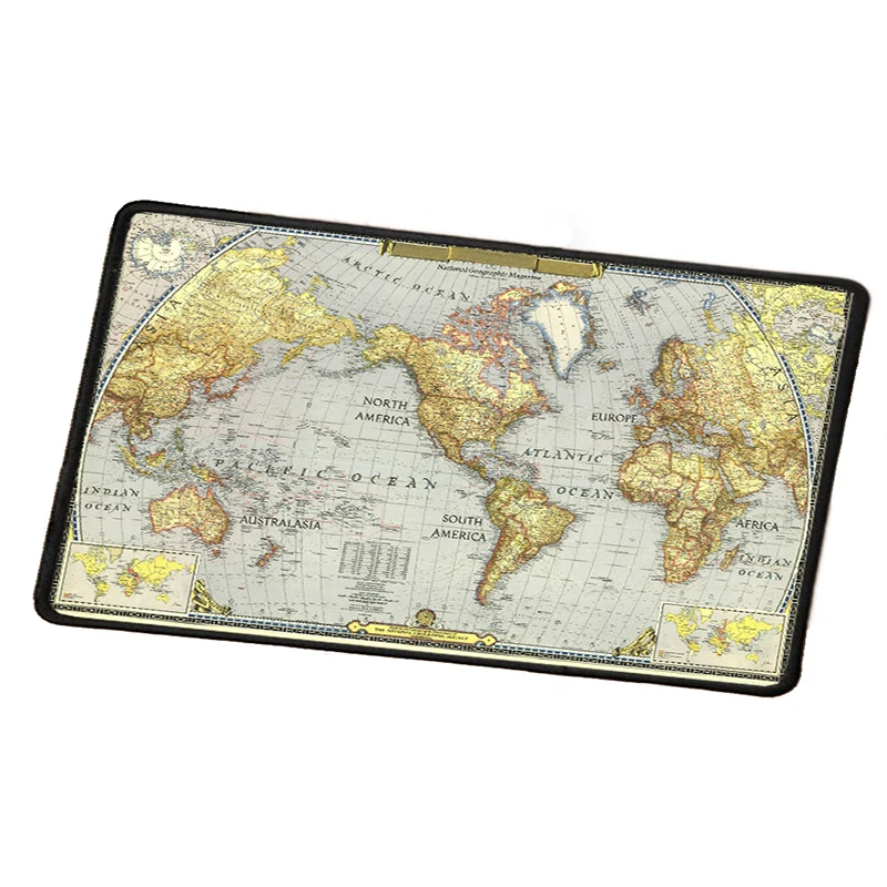 600*300*3 мм профессиональные Extra Large плотного игры Мышь Pad Lock края путешествия мир