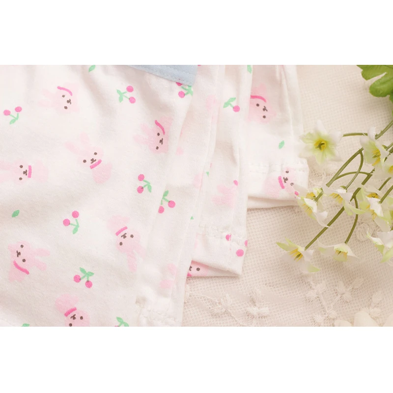 Нижнее белье для маленьких девочек трусы с милым мультяшным Кроликом детское
