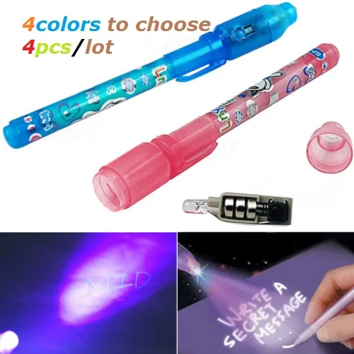 Ceny 50 Sztuk/partia 2 W Lampa światła Czarnego Uv Niewidoczny Atrament Pióro