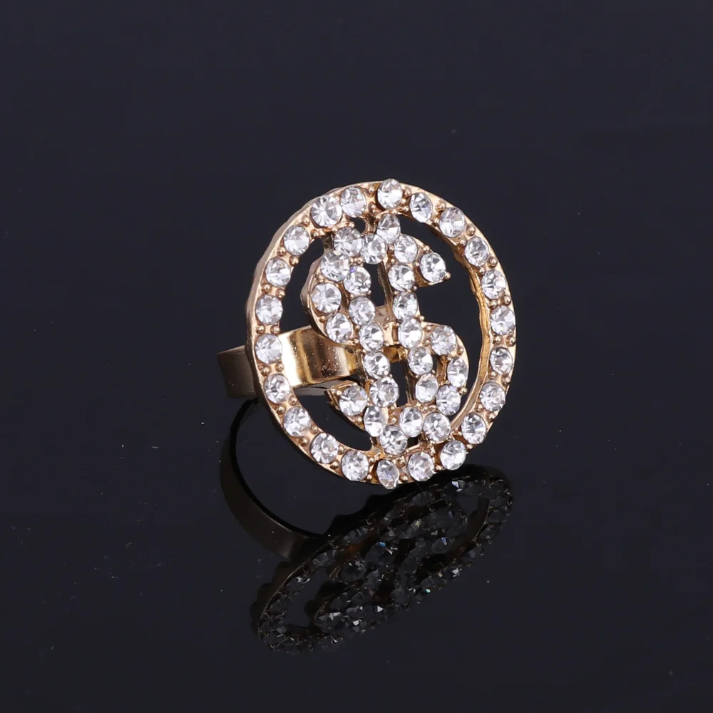 Модный Ювелирный Набор американский доллар денежный кулон золотой цвет цепочка