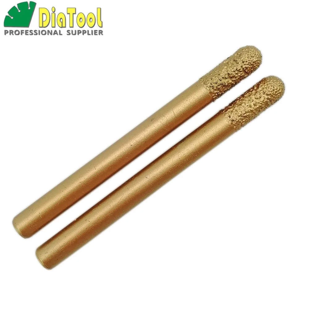 

SHDIATOOL 2pcs 8/20mmX90mm Cylinder Ball-end CNC STONE Engraving Bits CNC Tool Stone Carving Tools Diamond Burrs End Mill Cutter