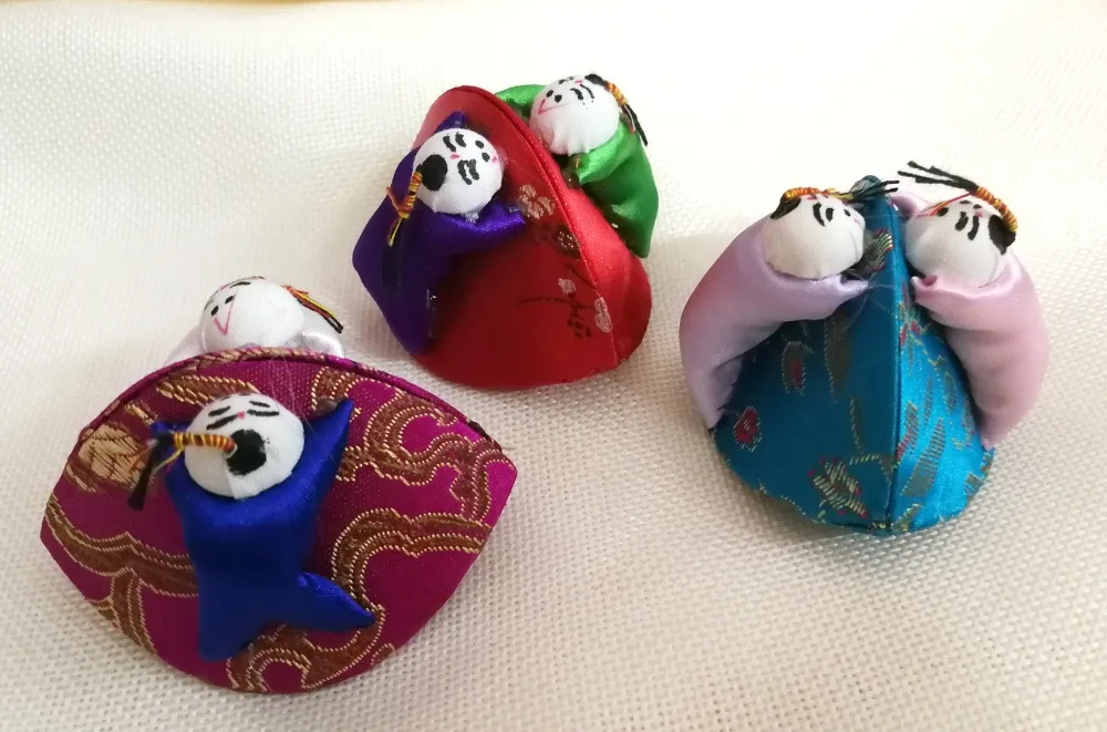 2pcs Mixed colors Shell shape Embroidery handmade baby Brocade Silk Coin Bags Purse Jewelry rings bag earring 2'' | Украшения и