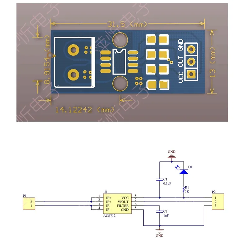 1 шт. GREAT IT ACS712 5A 20A 30A диапазон зал Текущий сенсор модуль ACS712 модуль для Arduino 5A 20A 30A