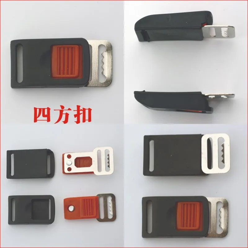 EE поддержка 10 шт. квадратная железная пластиковая защитная Пряжка для шлема