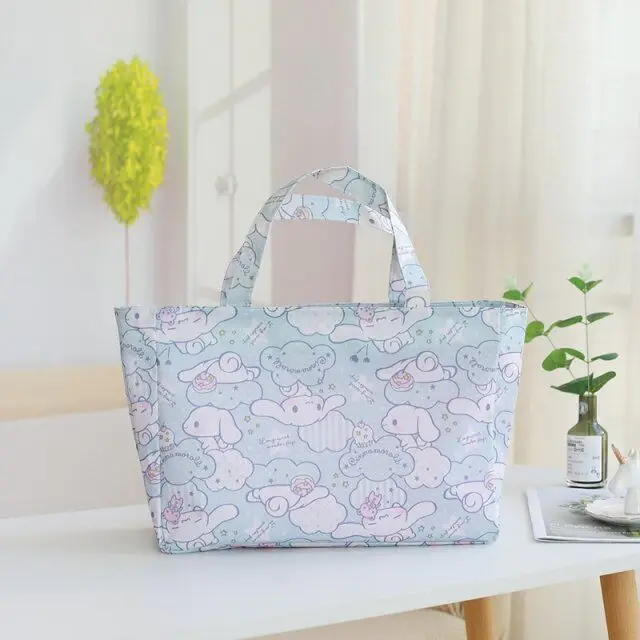 Новинка Япония My Melody Cinnamoroll Собака пудинг собака полиэстер прозрачные косметички для хранения 24 см* 34 см* 15 см - Цвет: Черный