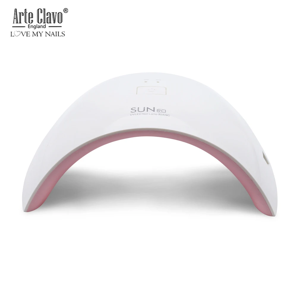 

Arte Clavo SUN9C Nail Lamp 24W US Plug Nail Dryer 30s 60s Timer for UV Gel LED Gel Nail Polish Manicure Nail Art Lamp