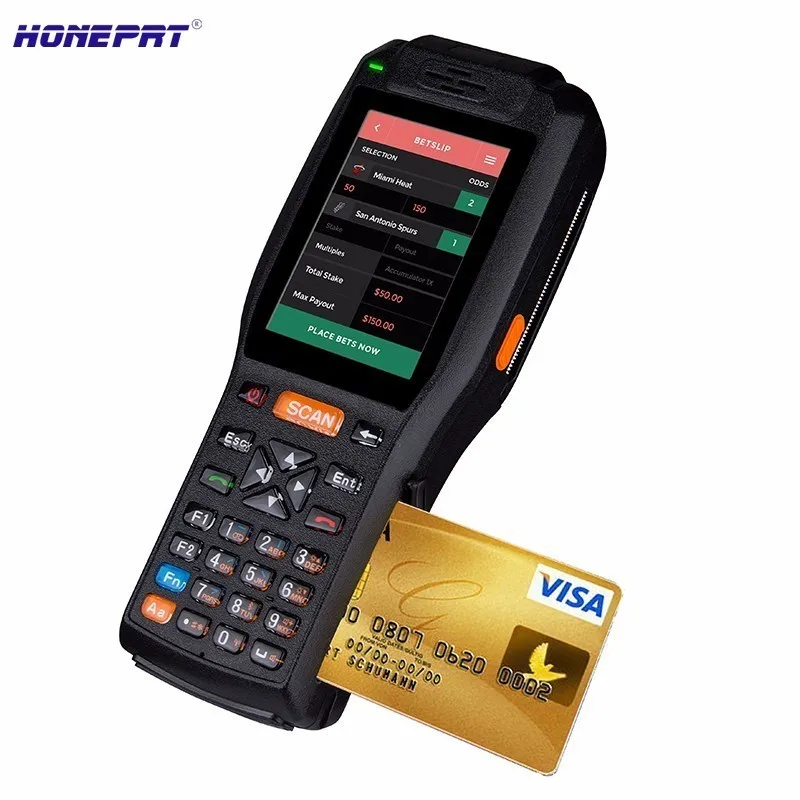 IP65 pos система с сенсорным экраном Встроенный сканер и 2 дюймовый принтер