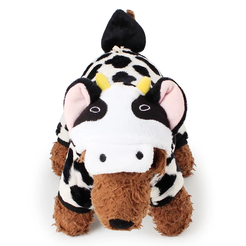 Hot Sale Dog Pet Clothes Velvet Cute Winter Clothing Cow Coat Cloth for |