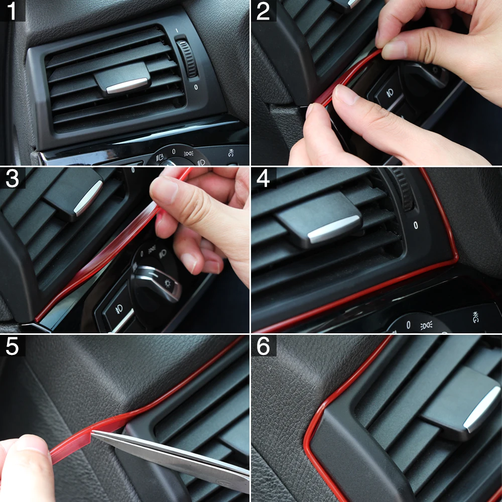 5 м декоративная полоска для салона автомобиля Land Rover LR4 LR3 LR2 Range Evoque Defender Discovery