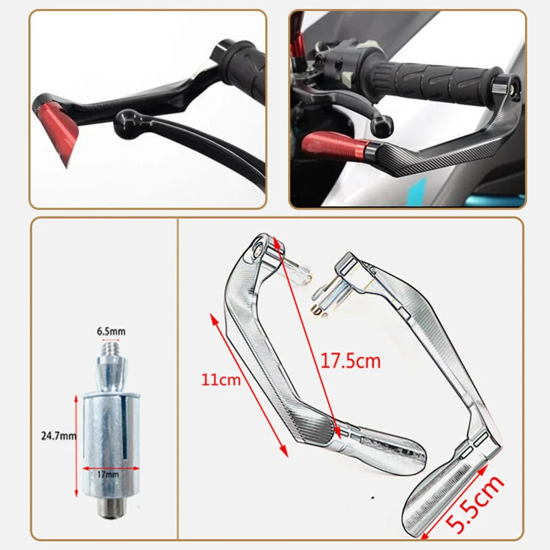 1 Pair 22mm 7/8'' Motorcycle Brake Clutch Lever Guard Protectors Aluminum Alloy Handlebar for Yamaha YZF R1 YZF-R1 R1000 |
