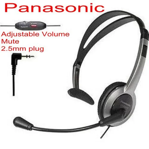 Складная гарнитура P ansonic KX TCA430 разъем 2 5 мм проводная с регулировкой громкости и