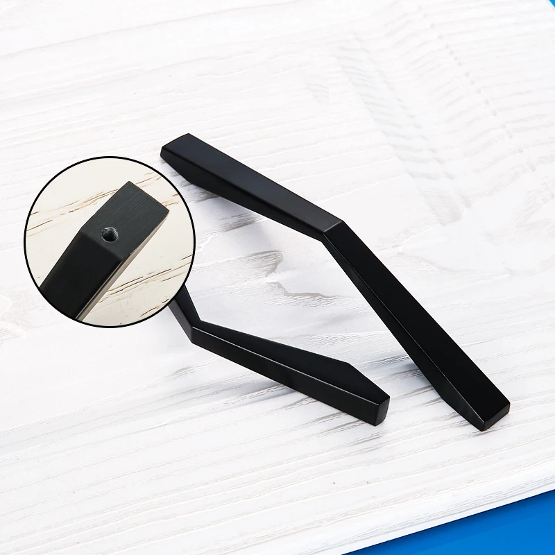 Классический черный Дверные ручки Металл ящика Тянет Кухня Кабинета ручек